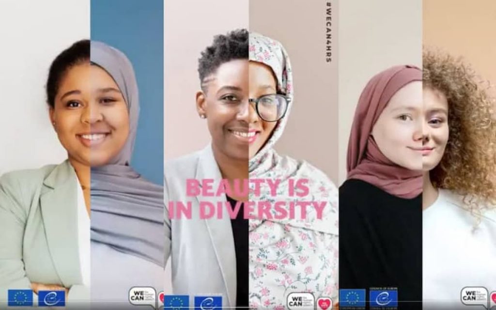La belleza está en la diversidad. Campaña del Consejo de Europa.